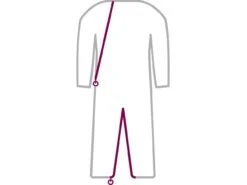 Suprima CareBasic Pflegeoverall, Beere Oder Kornblume, Lang, Reißverschluss Im Rücken Und Am Bein Mit Sicherung 5 Suprima CareBasic Pflegeoverall, Beere Oder Kornblume, Lang, Reißverschluss Im Rücken Und Am Bein Mit Sicherung -Coloplast Verkaufsgeschäft SUP Bein Ruecken 2