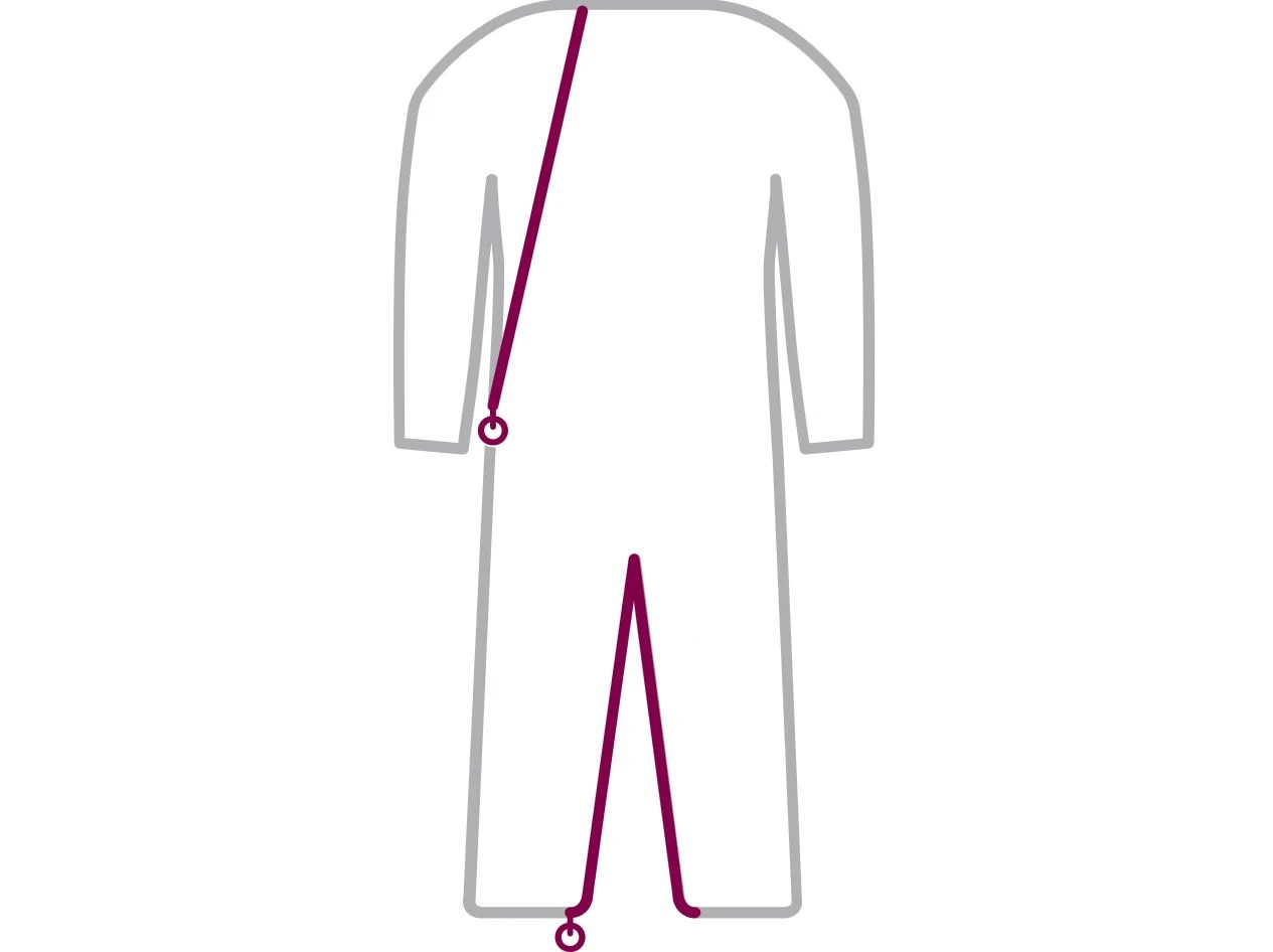 Suprima CareBasic Pflegeoverall, Beere Oder Kornblume, Lang, Reißverschluss Im Rücken Und Am Bein Mit Sicherung 4 Suprima CareBasic Pflegeoverall, Beere Oder Kornblume, Lang, Reißverschluss Im Rücken Und Am Bein Mit Sicherung – Bild 2