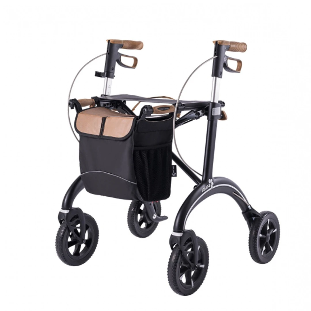 Saljol Carbon Rollator CR62, Matt Black Design, Super Leichtgewicht, Nur 5,8kg Gewicht, Belastbar Bis 150kg 4 Saljol Carbon Rollator CR62, Matt Black Design, Super Leichtgewicht, Nur 5,8kg Gewicht, Belastbar Bis 150kg – Bild 2