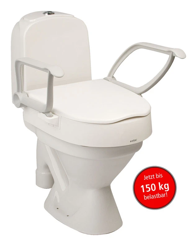 Etac Cloo Toilettensitzerhöhung, Komplett Mit Armlehnen, 2-fach Höheneinstellbar, Bis 150kg Belastbar 6 Etac Cloo Toilettensitzerhöhung, Komplett Mit Armlehnen, 2-fach Höheneinstellbar, Bis 150kg Belastbar – Bild 4