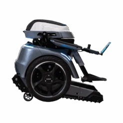 Scewo BRO- Der Innovative Elektrorollstuhl Inkl. Treppensteiger-Raupenmodus, Inkl. Lift-Höhenverstellung, Ionen-Akku, App-Steuerung, 40-120kg, HMV, Probefahrt Kostenlos Anfordern! -Coloplast Verkaufsgeschäft Scewo Transportmodus