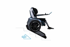 Scewo BRO- Der Innovative Elektrorollstuhl Inkl. Treppensteiger-Raupenmodus, Inkl. Lift-Höhenverstellung, Ionen-Akku, App-Steuerung, 40-120kg, HMV, Probefahrt Kostenlos Anfordern! -Coloplast Verkaufsgeschäft Scewo Treppenmodus