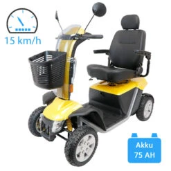 Pride Victory XL 140 LCD Elektromobil, 15 Km/h, 13" Luft-Bereifung + Vollfederung, Bis 181kg