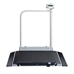 Rollstuhlwaage Seca 677, Incl. Eichkosten Inkl. Geländer, Zusammenklappbar, Transportrollen