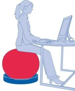 SISSEL Ballschale Für Gymnastikbälle, 4-teilig, Blau -Coloplast Verkaufsgeschäft Sissel 22013