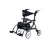 Bescomed Spring VARIO-M, Rollator + Rollstuhl, Graphitgrau, 2in1, Alu Leichtgewichtsrollator, Neue Serie, Gehwagen + Rollstuhl Inkl. Beinstützen Und Komfort-Rückengurt -Coloplast Verkaufsgeschäft Spring VarioM