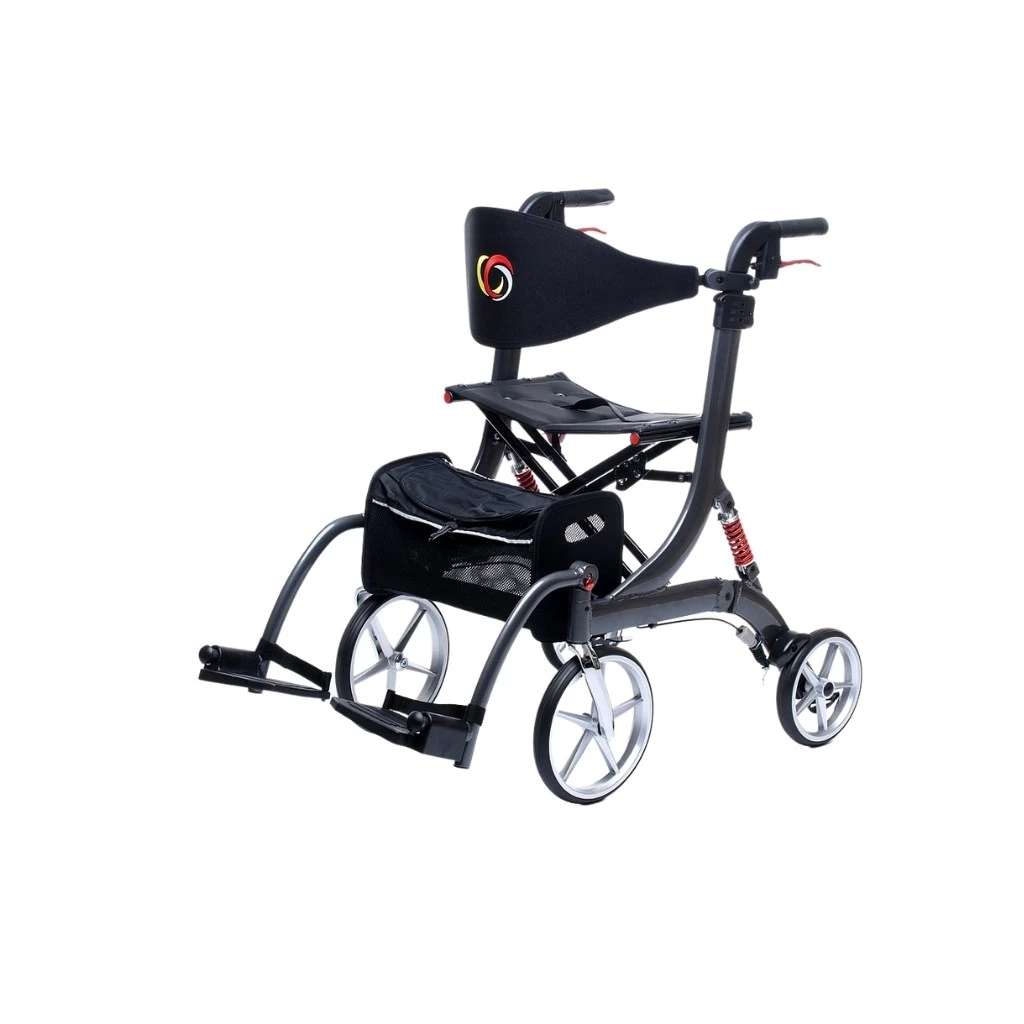 Bescomed Spring VARIO-M, Rollator + Rollstuhl, Graphitgrau, 2in1, Alu Leichtgewichtsrollator, Neue Serie, Gehwagen + Rollstuhl Inkl. Beinstützen Und Komfort-Rückengurt 3 Bescomed Spring VARIO-M, Rollator + Rollstuhl, Graphitgrau, 2in1, Alu Leichtgewichtsrollator, Neue Serie, Gehwagen + Rollstuhl Inkl. Beinstützen Und Komfort-Rückengurt