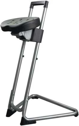 Stehhilfe - Die Standhafte, Gestell Verchromt, Sehr Stabiler Stehstuhl Mit Drehsitz, GS Geprüft, Bis 120kg 3 Stehhilfe - Die Standhafte, Gestell Verchromt, Sehr Stabiler Stehstuhl Mit Drehsitz, GS Geprüft, Bis 120kg