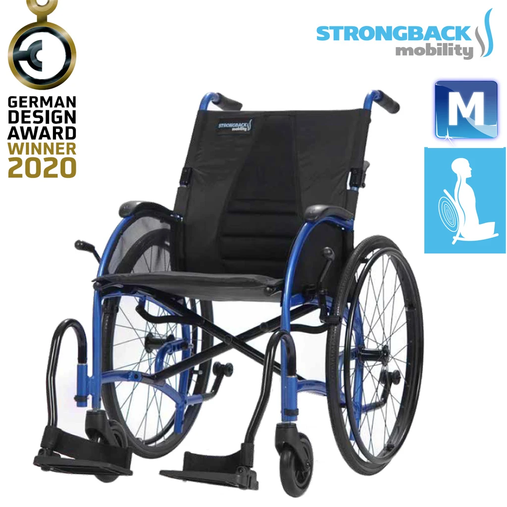 Strongback Comfort Rollstuhl, Ultraleichtgewicht Nur 11,2 Kg, SB 45cm (Medium), Steckachse Mit 24 Zoll Rädern, Inkl. Kippstützen, Bis 135 Kg 3 Strongback Comfort Rollstuhl, Ultraleichtgewicht Nur 11,2 Kg, SB 45cm (Medium), Steckachse Mit 24 Zoll Rädern, Inkl. Kippstützen, Bis 135 Kg