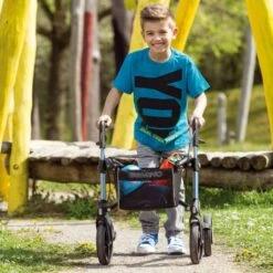 Sunrise Medical Gemino 30 S SpeedControl Rollator Komplett, Für Kinder Körpergröße 125-165cm, Gehwagen Inkl. Bremssystem Speedcontrol Fertig Montiert