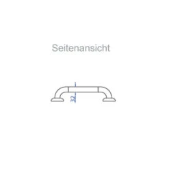 Rebotec Wandhaltegriff Swing Typ 101 Aus Kunststoff Und Aluminium 7 Rebotec Wandhaltegriff Swing Typ 101 Aus Kunststoff Und Aluminium -Coloplast Verkaufsgeschäft Swing Seitenansicht 2