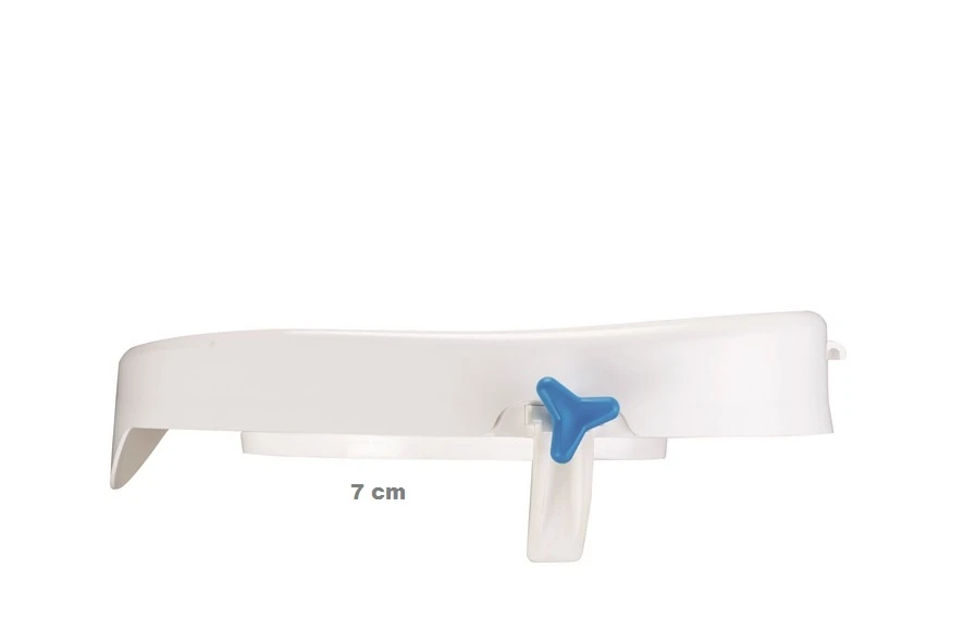 Toilettensitzerhöhung Rehotec Mit Deckel, 7cm Höhe (extra Niedrig), Mit Halteklammern, Bis 180kg 4 Toilettensitzerhöhung Rehotec Mit Deckel, 7cm Höhe (extra Niedrig), Mit Halteklammern, Bis 180kg – Bild 2