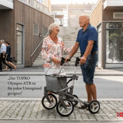 TOPRO Olympos ATR Rollator, S (Benutzergröße140–170 Cm), Silber, Mit Offroad-Räder, Der Outdoor Rollator, Faltbar, Leichtgewicht, Bis 150kg 15 TOPRO Olympos ATR Rollator, S (Benutzergröße140–170 Cm), Silber, Mit Offroad-Räder, Der Outdoor Rollator, Faltbar, Leichtgewicht, Bis 150kg -Coloplast Verkaufsgeschäft TOPRO Olympos ATR IM1 1