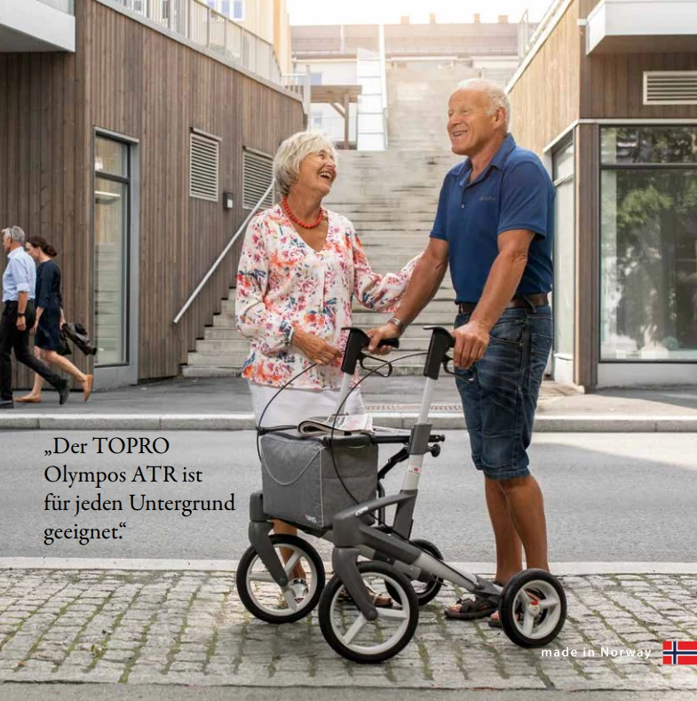 TOPRO Olympos ATR Rollator, M (Benutzergröße 150–195 Cm), Silber, Mit Offroad-Räder, Der Outdoor Rollator, Faltbar, Leichtgewicht, Bis 150kg 8 TOPRO Olympos ATR Rollator, M (Benutzergröße 150–195 Cm), Silber, Mit Offroad-Räder, Der Outdoor Rollator, Faltbar, Leichtgewicht, Bis 150kg – Bild 6
