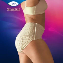 Tena Silhouette Pants Plus Crème, HMV, Taillenhohe Inkontinenz Unterwäsche, Für Mittlere Bis Schwere Blasenschwäche (Inhalt: M=12 Stück, L=10 Stück) -Coloplast Verkaufsgeschäft Tena Silhouette Plus Creme 03