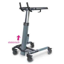 TOPRO Taurus E Basic Elektrisch, Handgriffe Fest, Ohne Handbremse, Armauflagen Verstellbar, Vorder- Und Hinterräder Arretierbar (Geradeauslauf), Bis 150 Kg