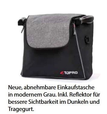 TOPRO Troja 5G Rollator, Blau, Leichtgewichtsrollator, Nur 7.8kg, Neue Modellreihe, Gr. M Für Körpergröße 150-200cm, Bis 150kg 6 TOPRO Troja 5G Rollator, Blau, Leichtgewichtsrollator, Nur 7.8kg, Neue Modellreihe, Gr. M Für Körpergröße 150-200cm, Bis 150kg – Bild 4