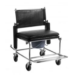 Trendmobil Toilettenrollstuhl TSF XXL Bis 220kg, Inkl. Eimer Und Sitzpolster, Sitzbreite 55-60-65cm, Toilettenstuhl Mit Verchromten Stahlrahmen 9 Trendmobil Toilettenrollstuhl TSF XXL Bis 220kg, Inkl. Eimer Und Sitzpolster, Sitzbreite 55-60-65cm, Toilettenstuhl Mit Verchromten Stahlrahmen -Coloplast Verkaufsgeschäft Trendmobil TSF220 AL01