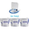3er PAKET = Atemtrainer Triflo II Zur Selbstkontrollierten Atemgymnastik, Flowrate: 600 - 1.200 Ml/Sekunde, Floworientierter Atemtrainer Mit Mundstück Und Schlauch -Coloplast Verkaufsgeschäft Triflo 2 Paket 3