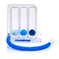 Atemtrainer Triflo II Zur Selbstkontrollierten Atemgymnastik, Flowrate: 600 - 1.200 Ml/Sekunde, Floworientierter Atemtrainer Mit Mundstück Und Schlauch