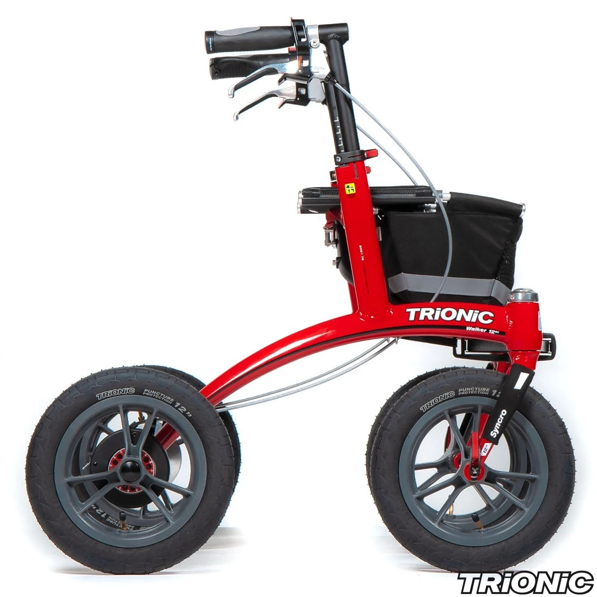 Trionic Rollator Walker 12er Rot (Körpergröße 142-172cm ; Griffhöhe 71-86cm) 7 Trionic Rollator Walker 12er Rot (Körpergröße 142-172cm ; Griffhöhe 71-86cm) – Bild 5