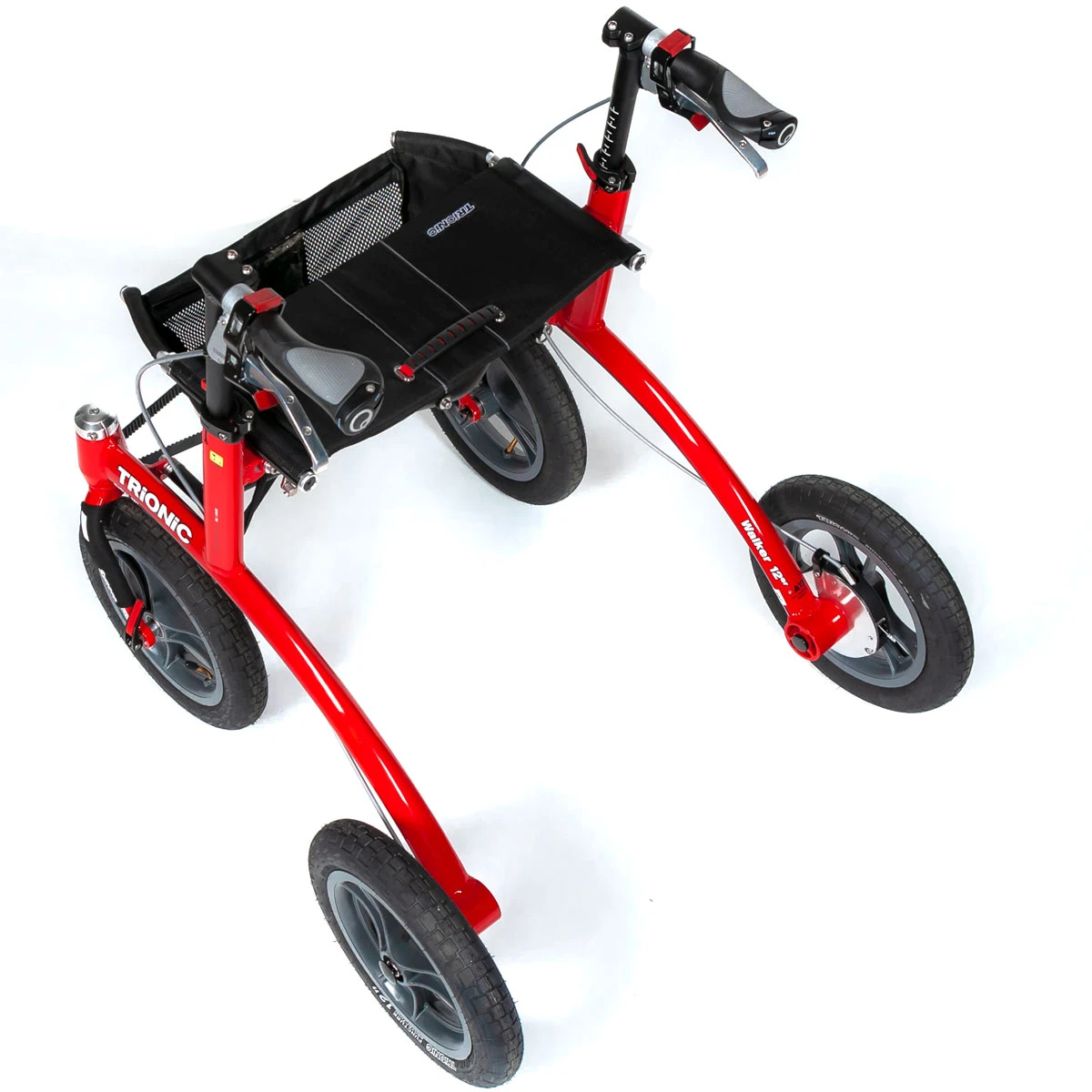 Trionic Rollator Walker 12er Rot (Körpergröße 142-172cm ; Griffhöhe 71-86cm) 4 Trionic Rollator Walker 12er Rot (Körpergröße 142-172cm ; Griffhöhe 71-86cm) – Bild 2