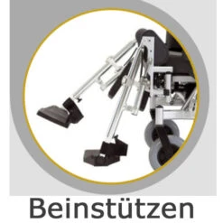 Bischoff & Bischoff Triton Sitzbreitenverstellbarer Pflegerollstuhl, Multifunktionsrollstuhl Mit Vielen Extras + Komfort, Sitzbreite Einstellbar Zwei Varianten, Bis 125kg -Coloplast Verkaufsgeschäft Triton Beinstuetzen neu 2