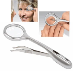 WEDO Trizette Die Pinzette Mit Lupe Und LED-Licht