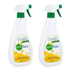 Urin Frei Duopack (2x750ml) Sprühflasche Geruchs- Und Fleckenentferner (Urinfrei Urinentferner)
