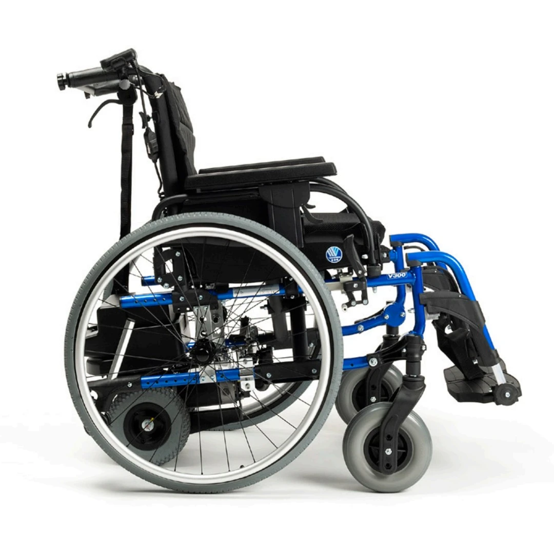 Schiebehilfe V-Drive Mit Rollstuhl D200V, HMV, Komplett Fertig Vormontiert, Elektromotor Mit Vermeiren Falt-Leicht-Rollstuhl, Akku + Ladegerät, Bis 115kg Personengewicht 4 Schiebehilfe V-Drive Mit Rollstuhl D200V, HMV, Komplett Fertig Vormontiert, Elektromotor Mit Vermeiren Falt-Leicht-Rollstuhl, Akku + Ladegerät, Bis 115kg Personengewicht – Bild 2