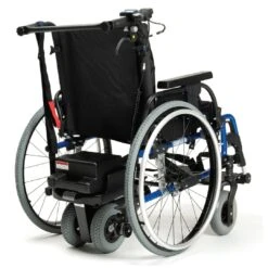 Schiebehilfe V-Drive Mit Rollstuhl D200V, HMV, Komplett Fertig Vormontiert, Elektromotor Mit Vermeiren Falt-Leicht-Rollstuhl, Akku + Ladegerät, Bis 115kg Personengewicht