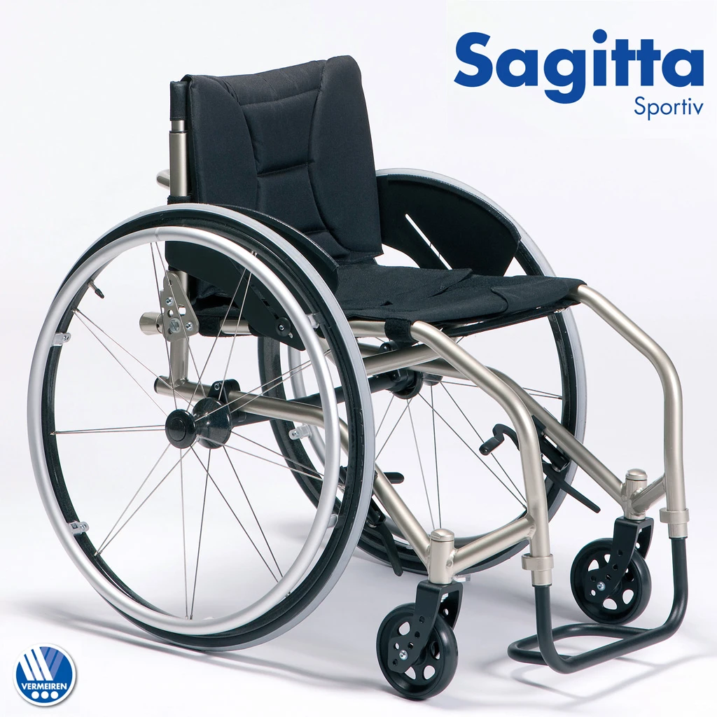 Vermeiren Sagitta Sportiv Aktiv Rollstuhl, Leichtgewicht Alu Ab 9,5 Kg, Starrrahmen Mit Festem Beinstützenvorbau, Sitz- & Rückengurt Anpassbar, Sportbremsen, Bis 100kg (Anfrageprodukt Sonderbau) 3 Vermeiren Sagitta Sportiv Aktiv Rollstuhl, Leichtgewicht Alu Ab 9,5 Kg, Starrrahmen Mit Festem Beinstützenvorbau, Sitz- & Rückengurt Anpassbar, Sportbremsen, Bis 100kg (Anfrageprodukt Sonderbau)