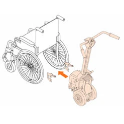 Alber Viamobil Eco V14, Komplett Mit Dem Rollstuhl Unix 2, Fertig Vormontiert & Fahrbereit, Inkl. Halterung, Schiebegriff, Kippstützen, Bedieneinheit, Akku Und Ladegerät -Coloplast Verkaufsgeschäft Viamobil Funktionsbeschreib 4