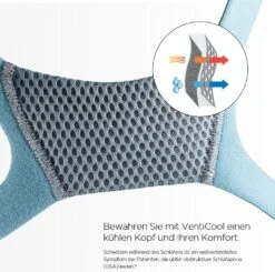 Fisher & Paykel Vitera Full Face Maske, RollFit™ XT-Maskenkissen, Bequeme Passform, Die Sich Dem Nasenrücken Anschmiegt, Atmungsaktives VentiCool Kopfband -Coloplast Verkaufsgeschäft Vitera3