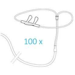 Weinmann Set 100 Staudruck-Nasenbrillen, 330 Mm, Mit Einem Adapter, Zubehör SOMNOcheck/SOMNOcheck Effort