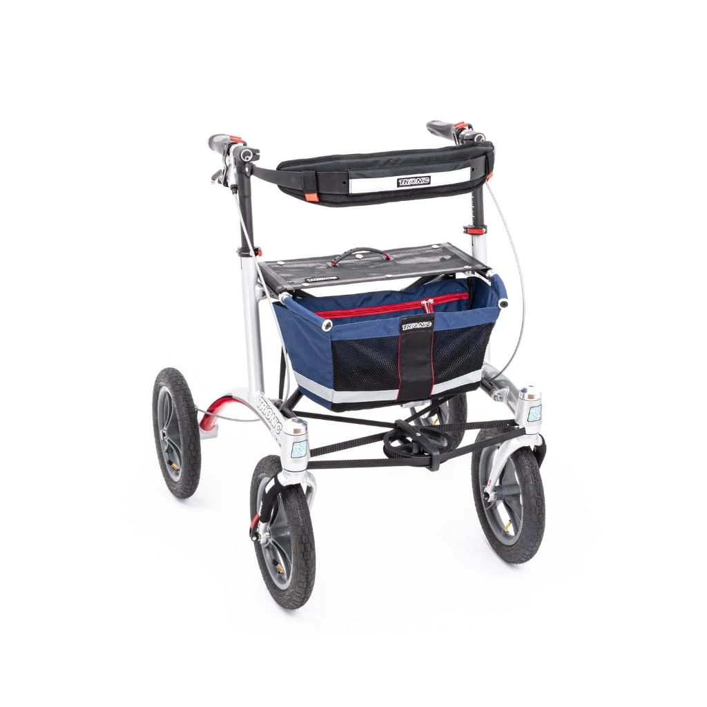 Trionic Rollator Walker 12er, Outdoor Rollator, Blau/schwarz/rot 3 Trionic Rollator Walker 12er, Outdoor Rollator, Blau/schwarz/rot