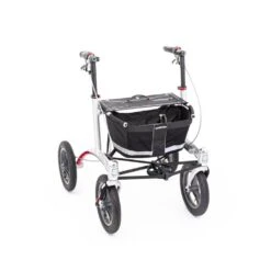 Trionic Rollator Walker 12er, Outdoor Rollator Schwarz/schwarz/grau