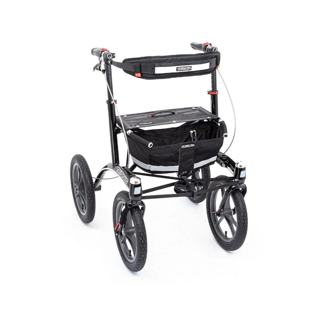 Trionic Rollator Walker 14er, Outdoor Rollator Schwarz/schwarz/grau 4 Trionic Rollator Walker 14er, Outdoor Rollator Schwarz/schwarz/grau – Bild 2