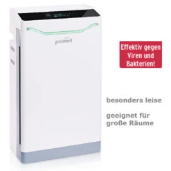 Promed AC-4000 Luftreiniger, Besonders Leise, HEPA13-Kombifilter 99,95% Filterung, Für Räume Bis Zu 70m², UV-Desinfektion, Effektiv Gegen Viren & Bakterien (neue Modell Ab 11.2021)