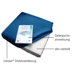 Aks Variosit 8 / 10 Schaumstoff-Würfelsitzkissen Zur Individuellen Versorgung Im Rollstuhl, Bis Grad IV (EPUAP), 20-80kg Bzw. 70-130kg, Inkoair-Sitzkissenbezug -Coloplast Verkaufsgeschäft aks variosit 8 10 g1
