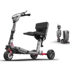 Movinglife ATTO SPORT Mobilitätsroller, Faltbares Und Kompaktes Elektromobil, Elektroscooter Für Transport Trennbar (17,5 Bzw. 14,5 Kg), Bis 120kg