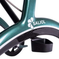 Saljol Carbon Rollator CR62, British Racing Green, Super Leichtgewicht, Neues Design, Nur 5,8kg Gewicht, Belastbar Bis 150kg -Coloplast Verkaufsgeschäft carbon rollator green 02 2