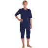 CareFunction Pflegeoverall, Marine, Kurz, Mit Rücken- Und Beinreißverschluss -Coloplast Verkaufsgeschäft carefunction kurz marine
