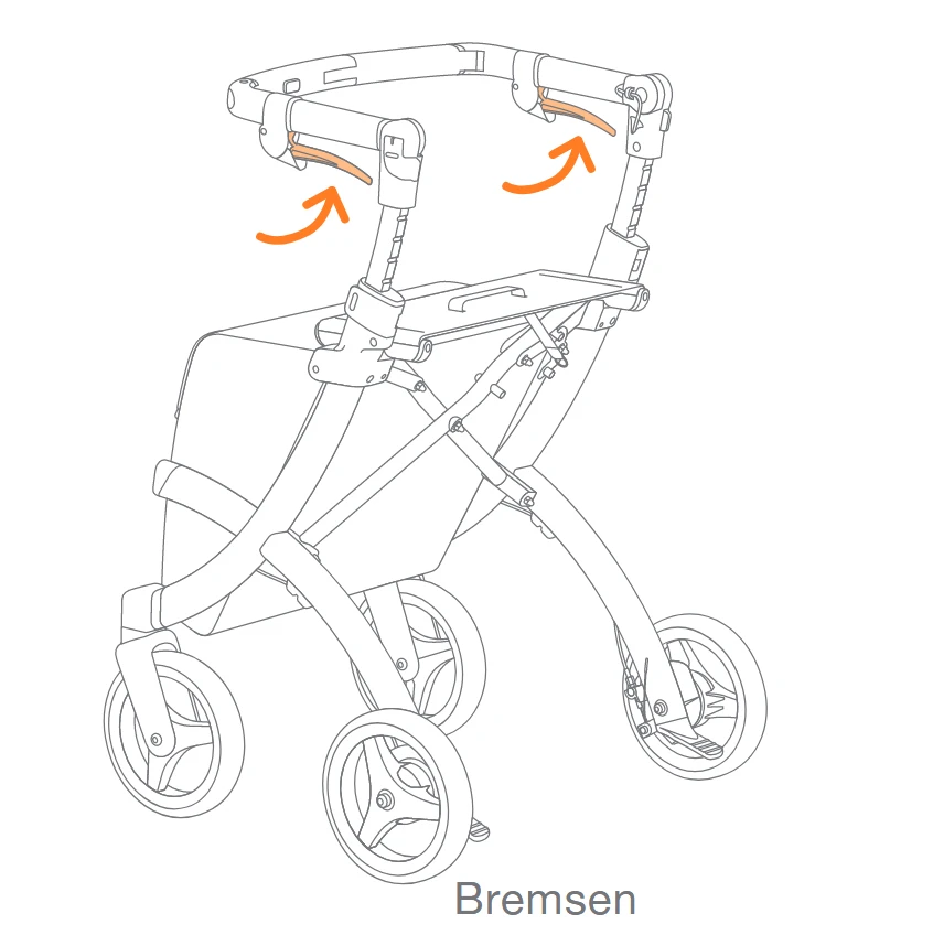 Rollz Flex² Shopping Rollator, Schwarz, Einkaufsrollator, Rollz Flex 2.0 Generation, Klassische Rollatorbremsen Und Robuste Tasche, Auch Als Einkaufstrolley 5 Rollz Flex² Shopping Rollator, Schwarz, Einkaufsrollator, Rollz Flex 2.0 Generation, Klassische Rollatorbremsen Und Robuste Tasche, Auch Als Einkaufstrolley – Bild 3