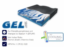 Funke GELseat Anti-Dekubitus Sitzkissen, Therapie Bis Grad 4 (EPUAP), Hybridkissen = 2-schichtiger Schaumkern: Oberplatte Aus GELTOUCH® -Foam, Anatomisch Geformt, 20-120 Kg 8 Funke GELseat Anti-Dekubitus Sitzkissen, Therapie Bis Grad 4 (EPUAP), Hybridkissen = 2-schichtiger Schaumkern: Oberplatte Aus GELTOUCH® -Foam, Anatomisch Geformt, 20-120 Kg -Coloplast Verkaufsgeschäft gELSEAT 27 01 2021