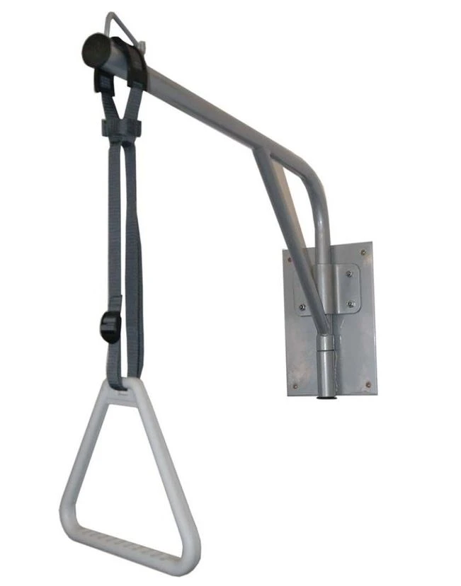 Bettgalgen Zur Wandmontage, Bettaufrichter (inkl. Wandplatte, Ohne Befestigungsmaterial), Ausleger Ca. 73cm, Beidseitig Schwenkbar, Griff Höhenverstellbar, Bis 100kg Belastbar 4 Bettgalgen Zur Wandmontage, Bettaufrichter (inkl. Wandplatte, Ohne Befestigungsmaterial), Ausleger Ca. 73cm, Beidseitig Schwenkbar, Griff Höhenverstellbar, Bis 100kg Belastbar – Bild 2