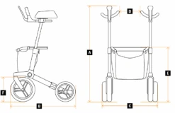 Sunrise Medical Gemino 60 Walker UAL, Outdoor-Rollator Mit Unterarmauflagen, Personengröße 150-200cm, Bis 130 Kg Belastbar -Coloplast Verkaufsgeschäft gemino60Walker td1