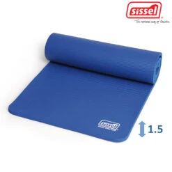Sissel Gymnastikmatte 1.5 Cm, Blau, Die Optimale Trainingsunterlage, Trainingsmatte Für Fitness, Optimale Dämpfungseigenschaften, Sissel Gym Mat Premium 180x60cm