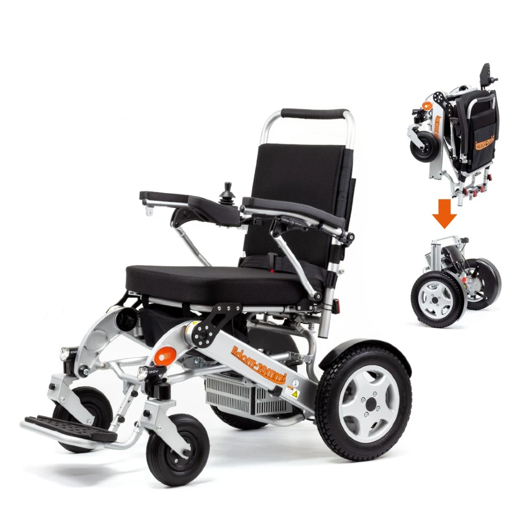 Elektro-Rollstuhl Immer-mobil 145DE Teilbar, HMV, 6 Km/h, Faltbar, Leicht, Robust + Alltagstauglich, Inkl. Zwei Akkus Li-Ion Cell Für Mehr Reichweite, Luftbereifung Schwarz, Bis 140kg 3 Elektro-Rollstuhl Immer-mobil 145DE Teilbar, HMV, 6 Km/h, Faltbar, Leicht, Robust + Alltagstauglich, Inkl. Zwei Akkus Li-Ion Cell Für Mehr Reichweite, Luftbereifung Schwarz, Bis 140kg