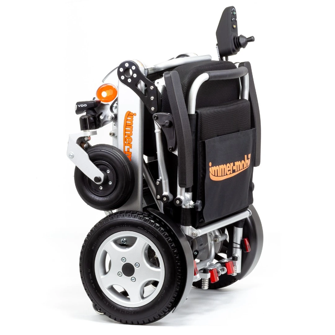 Elektro-Rollstuhl Immer-mobil 145DE Teilbar, HMV, 6 Km/h, Faltbar, Leicht, Robust + Alltagstauglich, Inkl. Zwei Akkus Li-Ion Cell Für Mehr Reichweite, Luftbereifung Schwarz, Bis 140kg 6 Elektro-Rollstuhl Immer-mobil 145DE Teilbar, HMV, 6 Km/h, Faltbar, Leicht, Robust + Alltagstauglich, Inkl. Zwei Akkus Li-Ion Cell Für Mehr Reichweite, Luftbereifung Schwarz, Bis 140kg – Bild 4